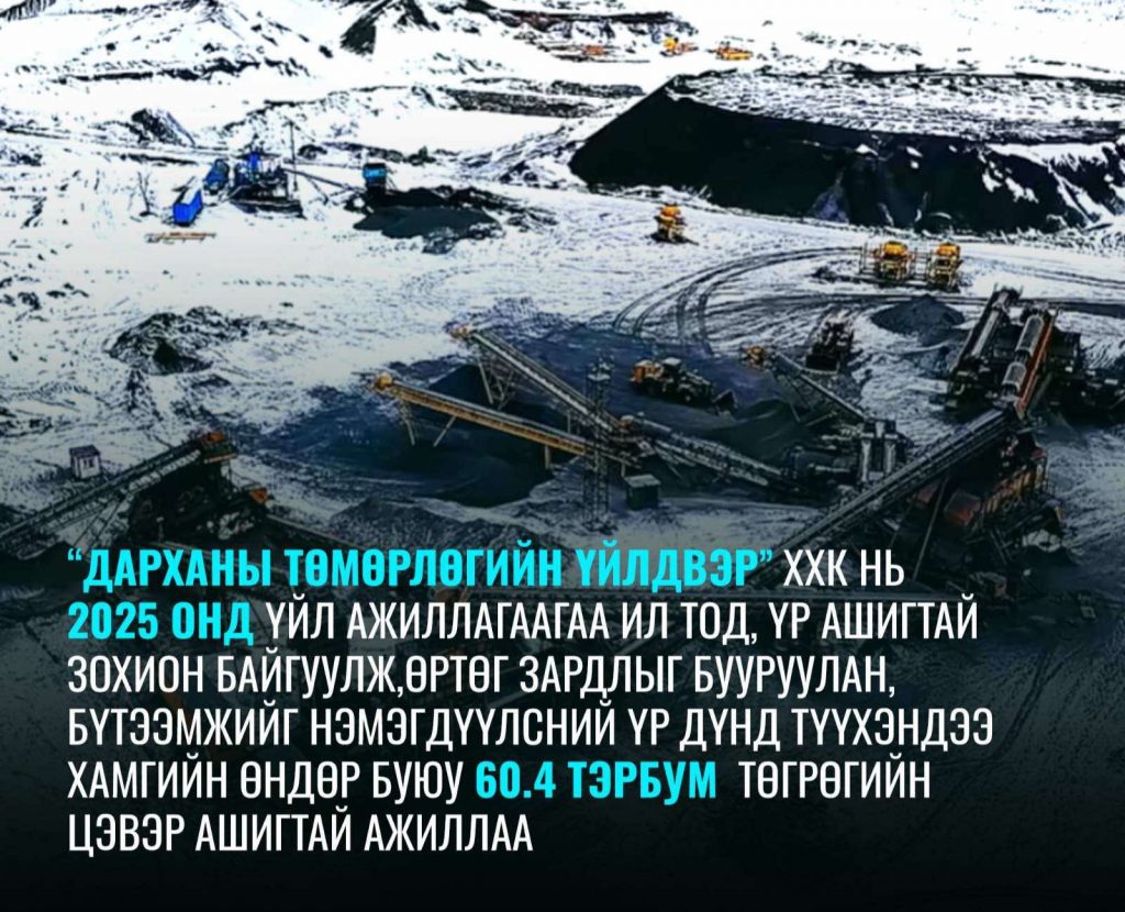 “Дарханы төмөрлөгийн үйлдвэр” ХХК 32 жилийн хугацаанд улсын төсөвт нийт 267.8 тэрбум төгрөг төвлөрүүлсэн бол зөвхөн сүүлийн 1.5