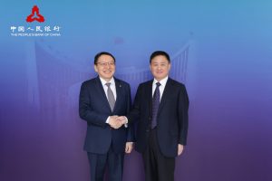 Монголбанкны Ерөнхийлөгч С.Наранцогт БНХАУ-ын Ардын банкны Ерөнхийлөгч Пань Гуншэнтэй албан уулзалт хийлээ