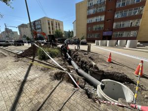 Хот өнгөрсөн хугацаанд 17 км гаруй борооны ус зайлуулах шугам угсарлаа